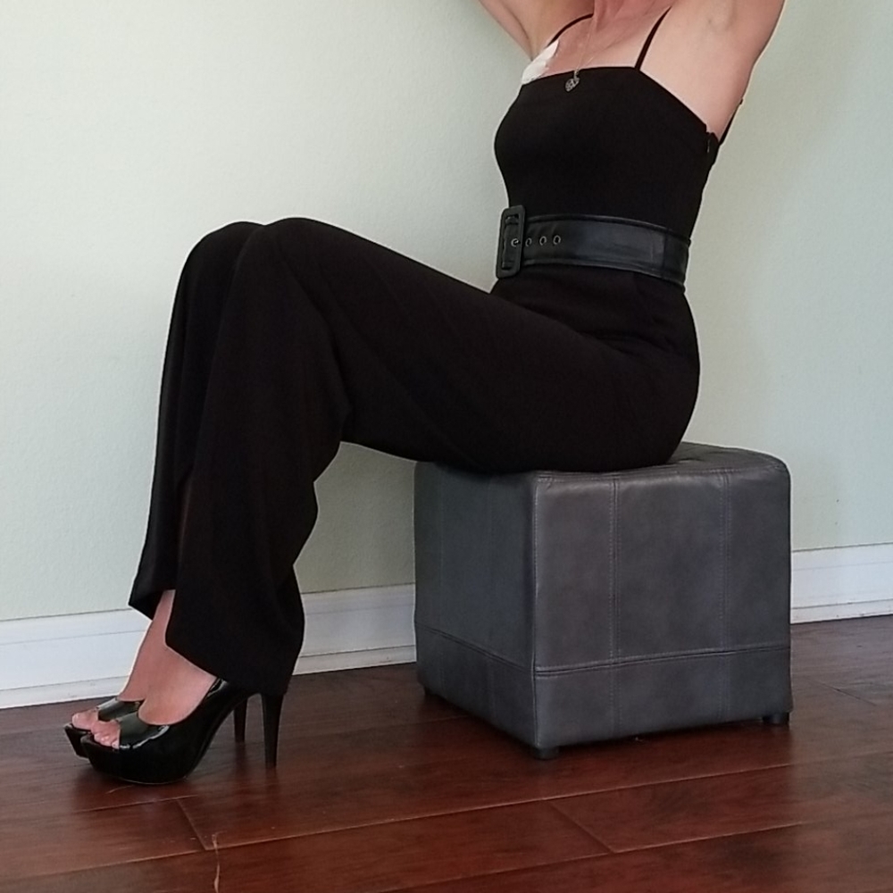 Express  High Waisted Jumpsuit - Picture 4 of 12
